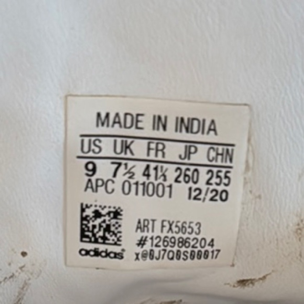 Adidas Stan Smith White Sneakers with Green Accents - Picture 5 of 5